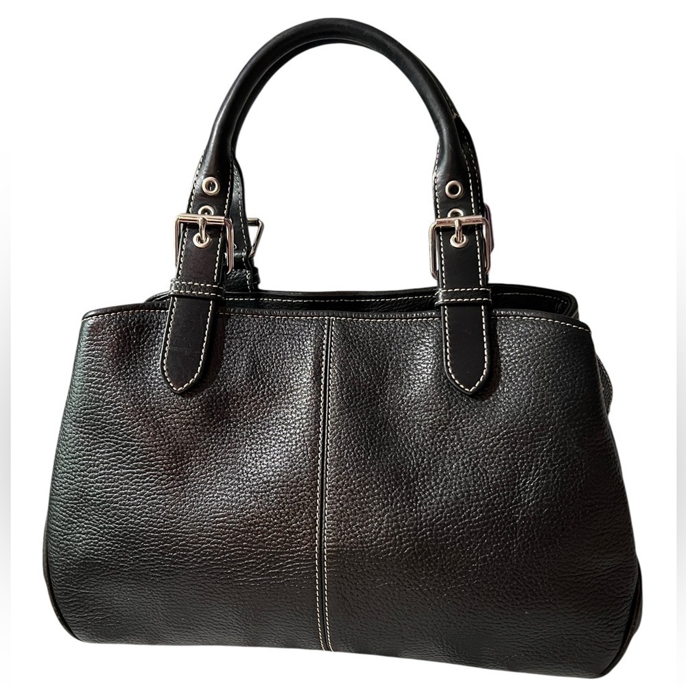 Dooney & Bourke Pebbled Leather All Weather Leather Bag/Satchel, Minimalist - Picture 2 of 14